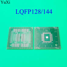 YuXi QFP/EQFP/TQFP/LQFP144/LQFP128 SMD vez DIP CPU ampla 0.5 milímetros IC Soquete adaptador /adaptador placa/PCB 2024 - compre barato