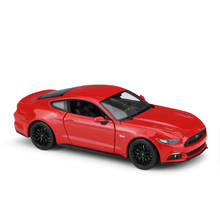 Coche de simulación clásico de aleación para niños y adultos, modelo de fundición a presión 1/24 Ford Mustang GT, juguete de cuatro colores, 2015 2024 - compra barato