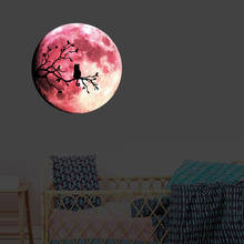Y0049 творческий ночник Луна Наклейки на стены для празднования Хэллоуина декоративные наклейки Люминесцентные наклейки филиал котенок ночной Светильник 2024 - купить недорого