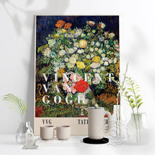 Póster de ramo de flores en jarrón de Vincent Van Gogh, impresión de alta calidad, Impresión de vida tranquila de Van Gogh, póster de Van Gogh, Tate Modern 2024 - compra barato