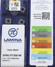 SPMG050204 NN LT30 original LAMINA Carbide insert Processing: stainless steel, alloy steel, etc 2024 - buy cheap