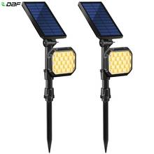 DBF-Paquete de 2 luces LED solares impermeables para exteriores, foco de energía Solar de 22LED 700LM, lámpara para jardín, césped, paisaje, luz de pared 2024 - compra barato