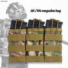 Bolsa táctica AK M4 para Rifle militar, bolsa de munición abierta superior, accesorio de cartucho Molle simple/doble/Triple 2024 - compra barato