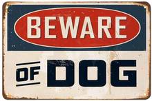 Остерегайтесь собаки, металлический жестяной знак, Декор, домашняя дверь паба, винтажный настенный постер, табличка, кухня 2024 - купить недорого