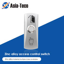 Botón de salida de puerta de aleación de Zinc, interruptor para sistema de Control de acceso de puerta, botón de liberación de puerta 2024 - compra barato