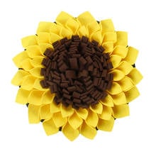 Dog Snuffle Mat Sunflower Slow Feeding Dog Cat Food Mat Pet Nosework Training Treat Mat Dogs Smell The Sniffer Pad 2024 - buy cheap