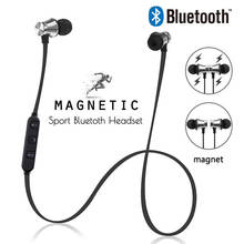 Magnetic Bluetooth 4.2 Earphone Sport Running Wireless Neckband Headset Headphone with Mic Stereo Music For Android xiaomi Phone 2024 - buy cheap