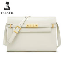 FOXER 2021 Gentlewoman Shoulder Bags Bag Fashion All-match Leather luxury Messenger Bag Large Capacity Office Women Bag Summer 2024 - buy cheap