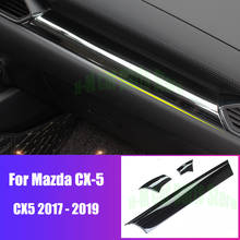 Para mazda CX-5 cx5 2020 2019 acessórios do painel carro controle central guarnição capa abs chrome interior molduras 2024 - compre barato