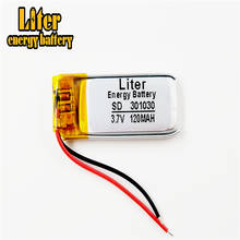 3.7V 120mAh 301030 Lithium Polymer Li-Po li ion Rechargeable Battery cells For Mp3 MP4 MP5 GPS PSP mobile bluetooth 2024 - buy cheap