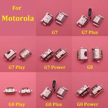 50pcs micro usb charge charging jack connector plug dock socket port for motorola moto g6 g7 g8 plus power plus G8 Play XT2015 2024 - buy cheap