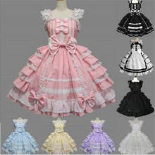 Classic Lolita Dress Women's Layered Cosplay Costume Cotton JSK Dress for Girl   B357 2024 - buy cheap