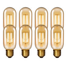 Vintage 4W T45 LED Filament Tubular Light Bulbs Edison E27 Retro LED Filament Lamps Warm White 400Lm Replace 40W Incandescent 2024 - buy cheap