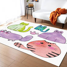 Cartoon Animal Cat Pet Carpets for Living Room Household Bedside Rug Sofa and Coffee Table Blanket Office Floor Mat 2024 - buy cheap