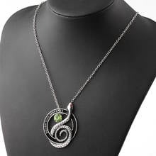 Wholesal Movie Riverdale South Side Serpents Necklace Snake With Green Crystal Necklace Punk Choker Cosplay Jewelry For Women 2024 - buy cheap