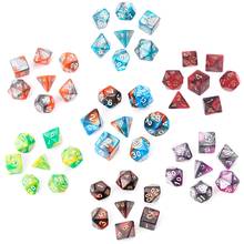 7pcs/Set Acrylic Polyhedral Dice For TRPG Board Game Dungeons And Dragons D4-D20  2024 - buy cheap