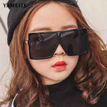 YAMEIZE-gafas De Sol cuadradas De gran tamaño para niños y niñas, lentes De Sol masculinas con espejo colorido, estilo Punk, UV400, 2020 2024 - compra barato
