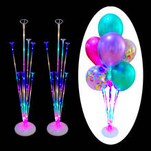 Soporte de globos para fiesta de cumpleaños, columna de plástico, palo, decoraciones para fiesta de cumpleaños, globos de boda para niños y adultos 2024 - compra barato