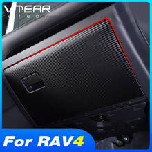 Vtear-accesorios para Toyota RAV4 2021 2020, guantera de almacenamiento de fibra de carbono, pegatinas de protección, decoración Interior, almohadilla antipatadas 2024 - compra barato