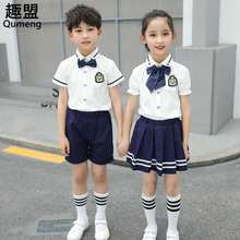 school girl uniform elementary school uniforms summer short-sleeved college style suit children British style  estudiantes 2024 - buy cheap