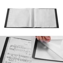 Libro de presentación con 100 bolsillos, Protector de hoja de página transparente, organizador de carpetas de papel para documentos, A4 2024 - compra barato