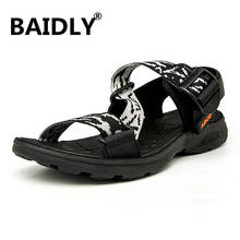 New Fashion Summer Sandals Leisure Beach Men Shoes High Quality Mesh Sandals Men's Sandals Sandalia Masculina 2024 - buy cheap