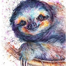 HUACAN Diamond Painting Sloth Full Drill Handmade Gift Diamond Embroidery Animal Mosaic Cross Stitch Diamond Art 2024 - buy cheap