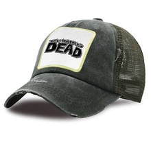 Boné de beisebol estampa the walking dead, boné de algodão casual caminhoneiro ajustável 2024 - compre barato