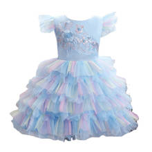 2021 Summer Baby Girl Dress Birthday Princess Dress Tutu Evening Dress For Girls Performance Costume Wedding Dress Vestidos 2024 - buy cheap