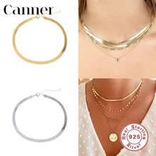 Canner Luxury 925 Sterling Silver Choker Necklaces For Women Birthday Valentine's Day Gift Clavicle Chain Necklace Collares W5 2024 - buy cheap