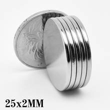 5/10/20//30/50PCS 25x2 mm Round Strong Powerful Magnetic Magnet 25mm X 2mm Disc Neodymium Magnet 25x2mm Permanent Magnets 25*2 2024 - buy cheap
