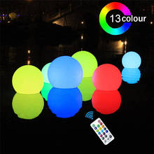 Bola luminosa LED colorida, bola inflable con control remoto, decoración intermitente para playa, piscina y fiesta, #40 2024 - compra barato