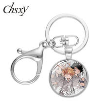 Chsxy quente anime o prometido neverland chaveiro emma norman ray cosplay lagosta fecho chaveiro fãs coleção acessórios presente 2024 - compre barato