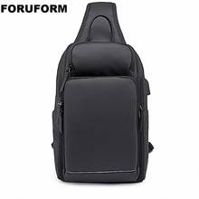 USB Charging Casual Men Chest Pack Canvas Crossbody Bags for Men Shoulder Handbag Travel Cross Body Bag Chest bags 2024 - buy cheap