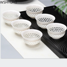 6pcs\lot Chinese ceramic small tea cup Tea set small tea cup Travel portable tea set Office household drinking utensils WSHYUFEI 2024 - buy cheap