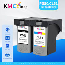 KMCYinks-cartucho de tinta PG50 CL51 para impresora Canon pg, 50 cl, 51 PG-50, Pixma, iP2200, iP6210D, iP6220D, MP150, MP160, MP170, MP180 2024 - compra barato