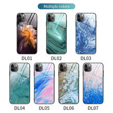100 pçs caso de telefone de vidro de mármore para o iphone 13promax/12 pro max/11 pro max/xs max/xr/678 mais caso de volta dura para o iphone se 2020 2024 - compre barato