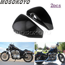 1 Pair Motorcycle Steel Right + Left Side Battery Cover Protector Kit For Harley Sportster xl883 xl1200  All Models  2004-2013 2024 - buy cheap