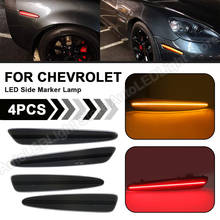 Luz LED de posición lateral para coche Chevy Corvette C6, faro delantero y trasero, ámbar/rojo, para 2005, 2006, 2007, 2008, 2009, 2010, 2011, 2012, 4 Uds. 2024 - compra barato