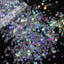 Lantejoulas holográficas para arte em unhas, decorações a laser 3d com glitter e margaridas, em forma de flor e unhas, 1 saco 2024 - compre barato