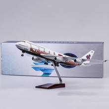 47CM Thailand Dragon Boat 747 Plane Model Toy B747 Aircraft THAI Airline Model W Light and Wheel Landing Gear Diecast Resin Toy 2024 - buy cheap