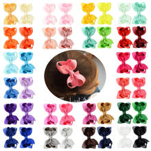 10pcs/lot 3 Inches Solid Color Grosgrain Ribbon Bows Toddler Hairpins Fashion Duckbill Clips DIY Clothing Decoration Photo Props 2024 - buy cheap