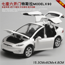 Tesla modelx90 modelo de carro 1:32 simulação liga modelo de carro retorno força carro crianças brinquedo carro aniversário ano novo presente 2024 - compre barato