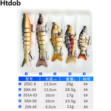 Htdob 5 шт. опускается на дно воблер набор рыболовные приманки, воблеры комплект искусственная приманка жесткая приманка Щука воблеры для снасти для ловли окуня 2024 - купить недорого
