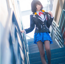 Anime DATE A LIVE Tokisaki Kurumi JK Scholl Uniform Women Cosplay Costume Top + Skirt + Ribbon + Socks 2024 - buy cheap