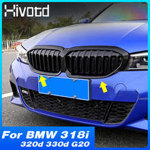 Hivotd-Protector de rejilla delantera para modificación de coche, accesorios de protección Exterior, rejillas de carreras para BMW 318i 320d 330d G20 2020 2021 2024 - compra barato