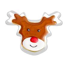 Metal Animal Wapiti Deer Head Cookie Cutter Slicer DIY Biscuit Mould Fondant Cake Decoration Kitchen Baking Pastry Tools S7246 2024 - buy cheap