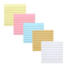 80 Sheets Solid Color Memo Pad Stickers Self-adhesive Sticky Message Notice Notepad School Office Stationery Supplies 2024 - buy cheap