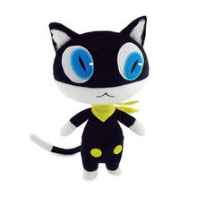 Muñeco de peluche de 30cm de Anime, almohada de Cosplay de gatito negro, cojín en forma de gato, regalos de Navidad, colección 2024 - compra barato