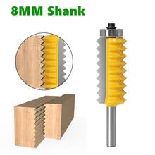 8mm Shank Raised panel"V"joint Bits Finger Joint Glue Milling Cutter for Wood Tenon Woodwork Cone Tenon Milling Tenoning Machine 2024 - buy cheap